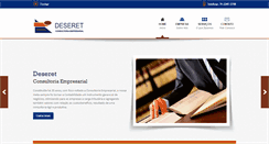 Desktop Screenshot of deseretcontabil.com.br