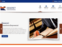 Tablet Screenshot of deseretcontabil.com.br